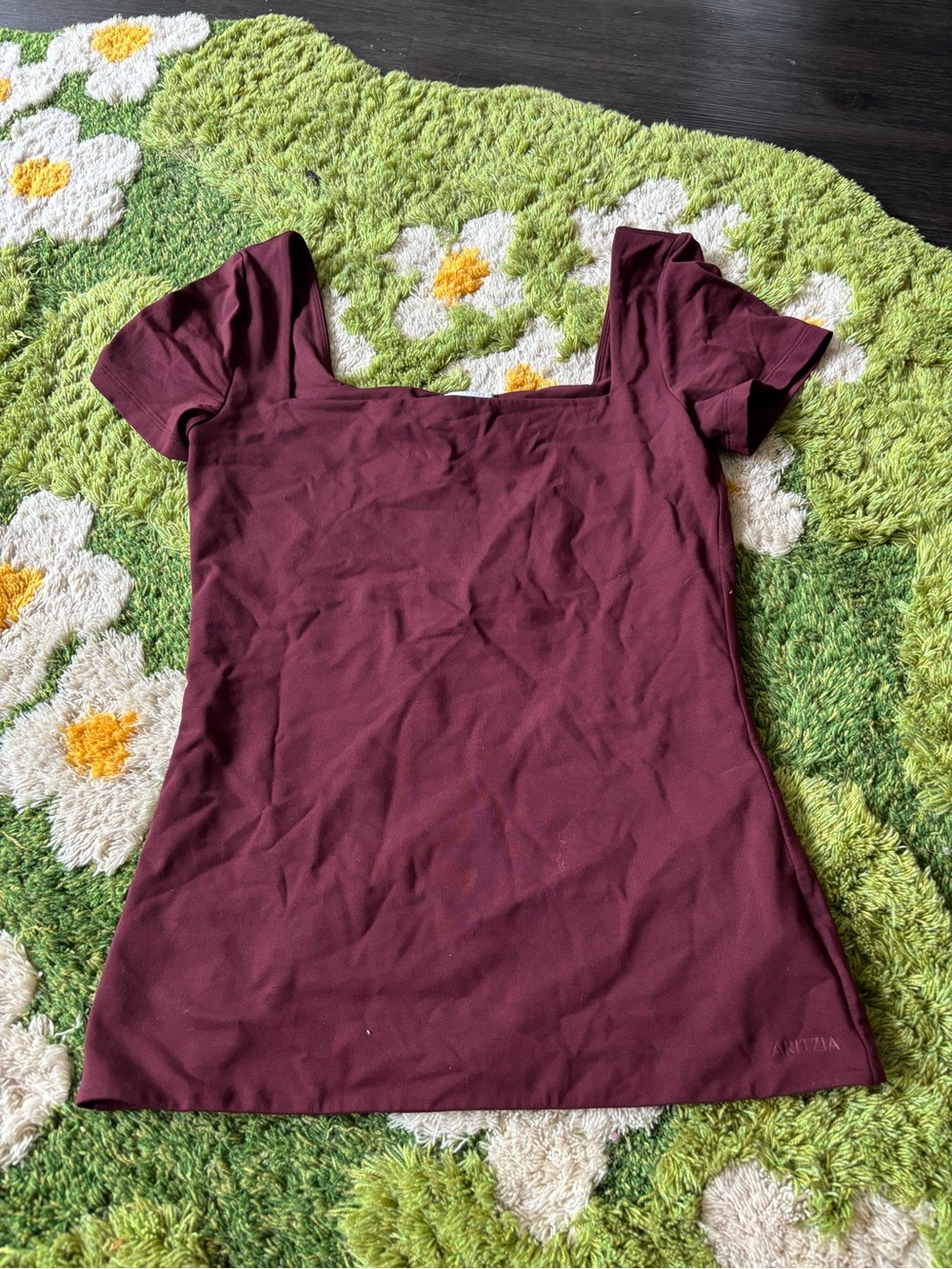 Aritzia Contour Squareneck Short-sleeve hip T-shirt